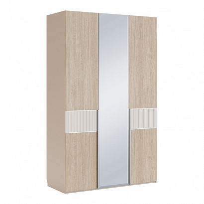 Шкаф трехдверный с зеркалом Беатрис (мод.8 + мод.10.4)
